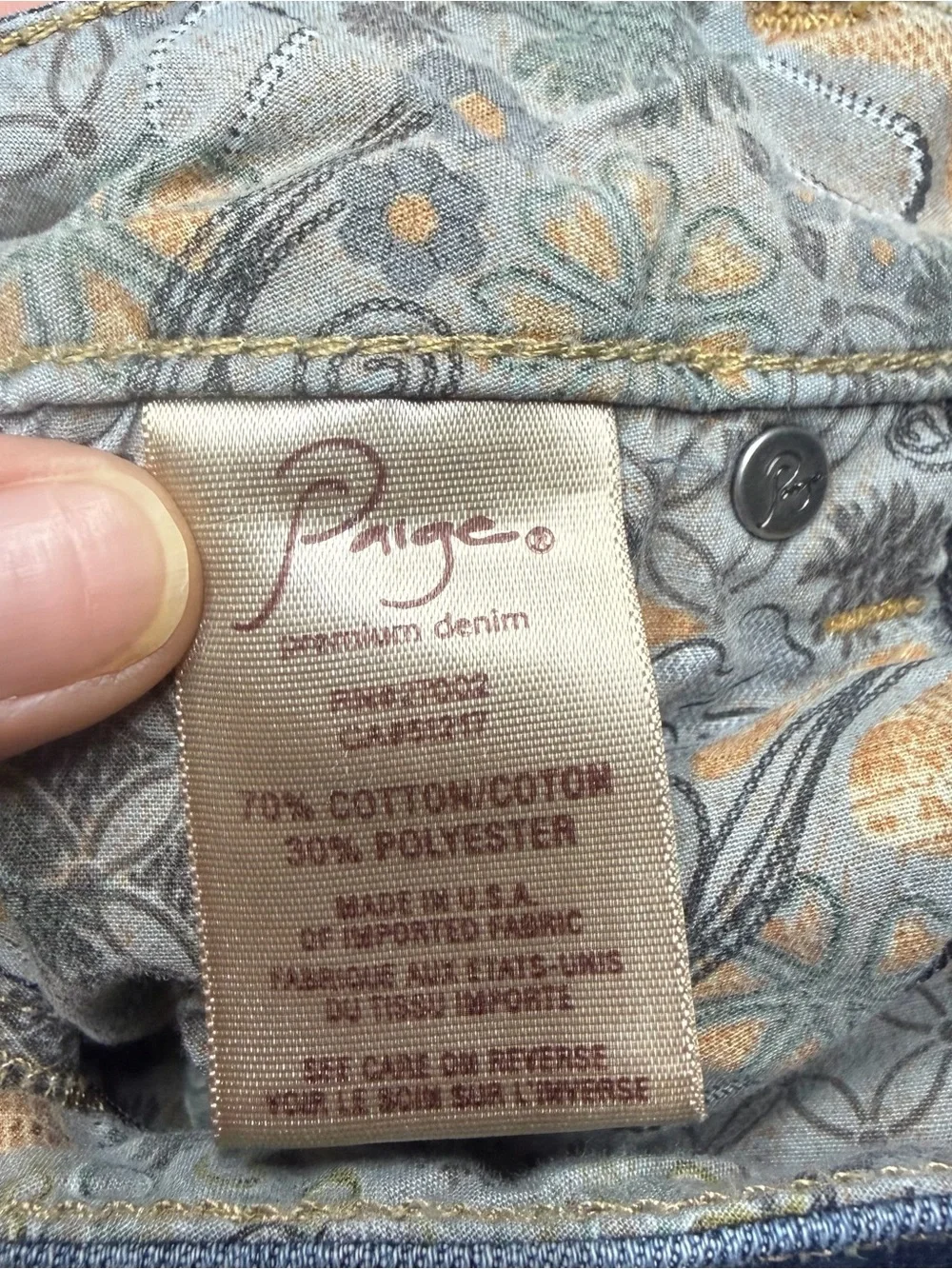 Paige Premium Denim Laurel Canyon Bootcut Jeans Womens Sz 31 Dark Wash Y2K